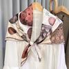 Hot Air Balloon Love Comfortable Skin Silk Square Scarf Elegant Style Design Silk Versatile Shawl 90 Square Scarves