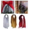 5000Pcs 47cm Christmas Tree Metal Wire Dazzling Christmas Icicle Tinsel Set  Stair Decoration