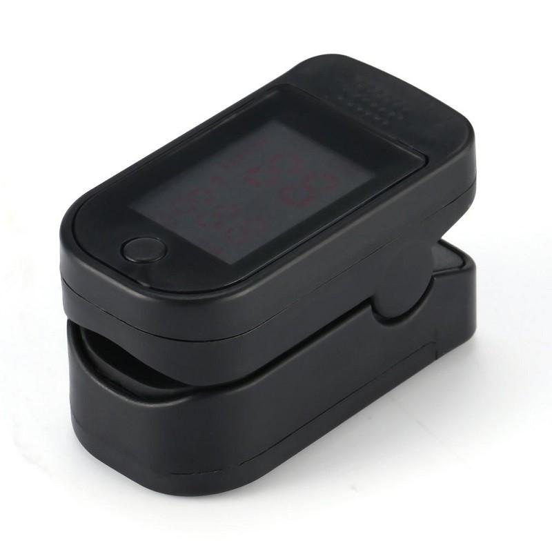 

Светодиодный дисплей Профессиональный пульсоксиметр на палец Монитор Инструмент для здравоохранения чёрный