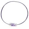 Used AUTHENTIC HERMES fish RicineChoker purple/clear plastic/wire
