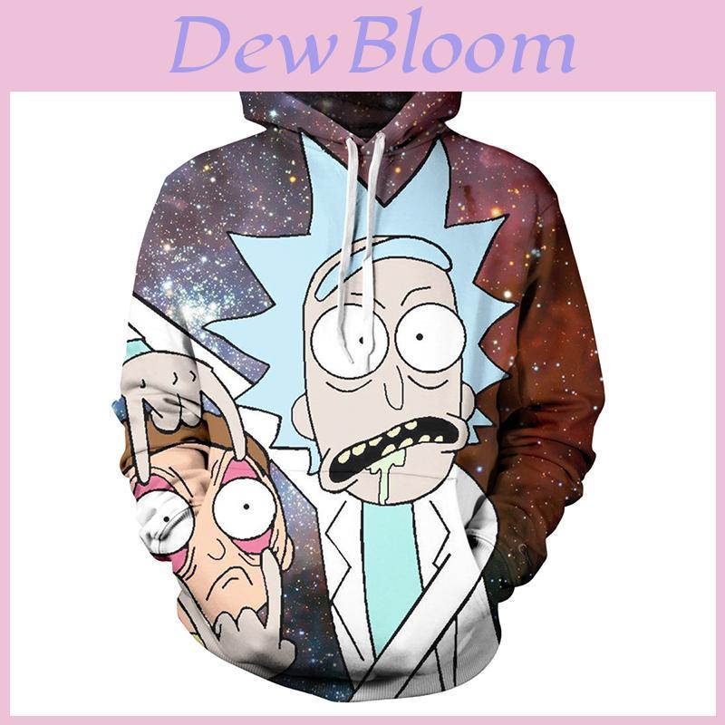 And Cartoon Rick Morty 3d Print Casual Hoodies Women Men Sweatshirt Pullover New