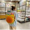 2025 Summer Cute Hamburger Cartoon Backpack for Women - Large Capacity, Double Shoulder Bag