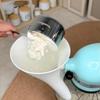 Wide Mouth Flour Funnel 4.5-5 Qt Tilt-Head for Kitchen Aid Mixer Attachment Flour and Egg Liquid Baking Essentials 1PCS