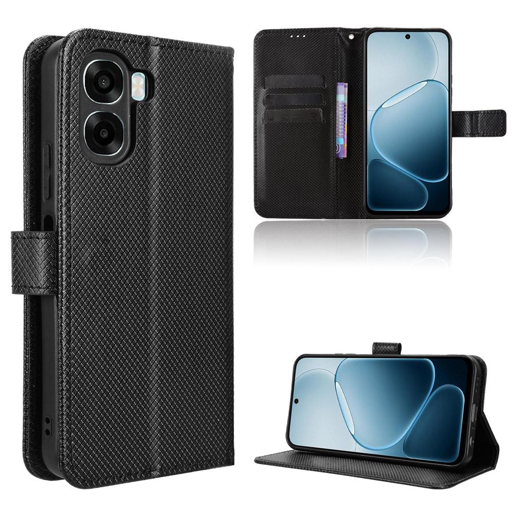 Flip Cases for OPPO A6X Leather Case [Flip Vintage Leather] Shockproof Durable Retro Phone Case for OPPO A6X чёрный