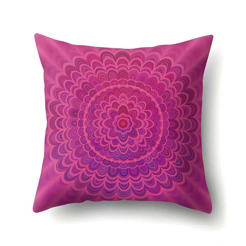 Nordic Bohemian Ethnic Style Polyester Pillow Case Car Decoration Home Printed Bedside Pillow Case