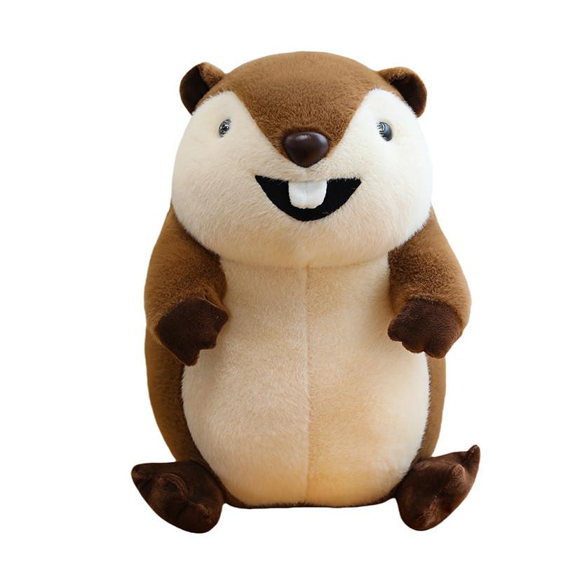 Kids Marmots Friendly Plush Animal Pillow Room Decor For Birthday Gift And Play