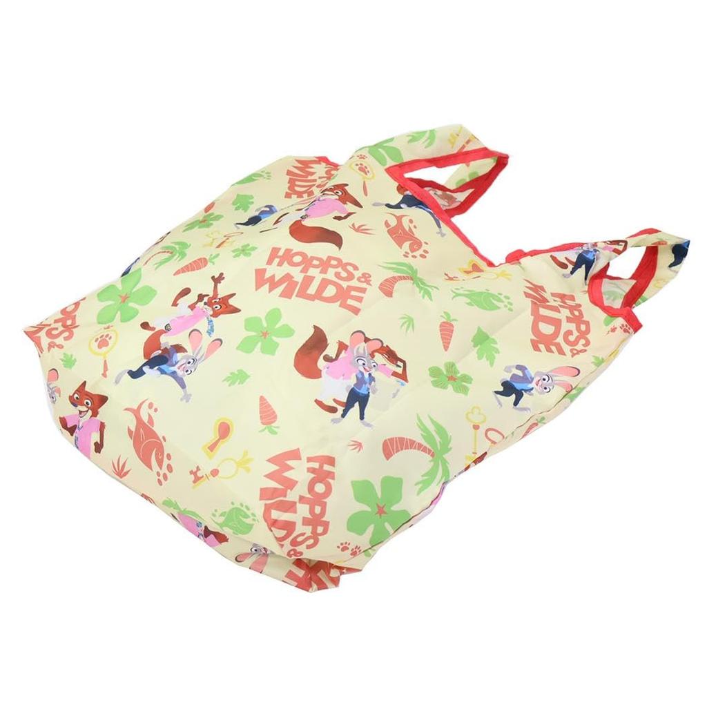 Marimo Craft Zootopia 2 2D Art Series Eco Foldable Tote W340 X Bag, Bag, Beige, Approx. H390mm, MDAN-174