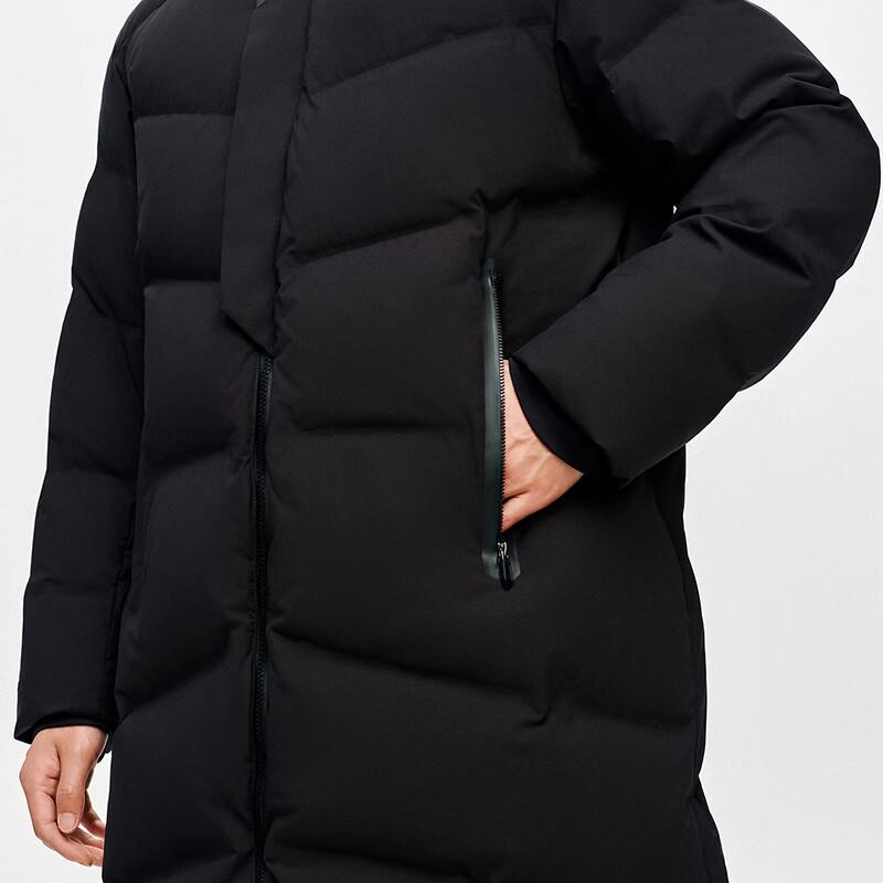 Anta Champion All-Weather Long Hooded Down Jacket