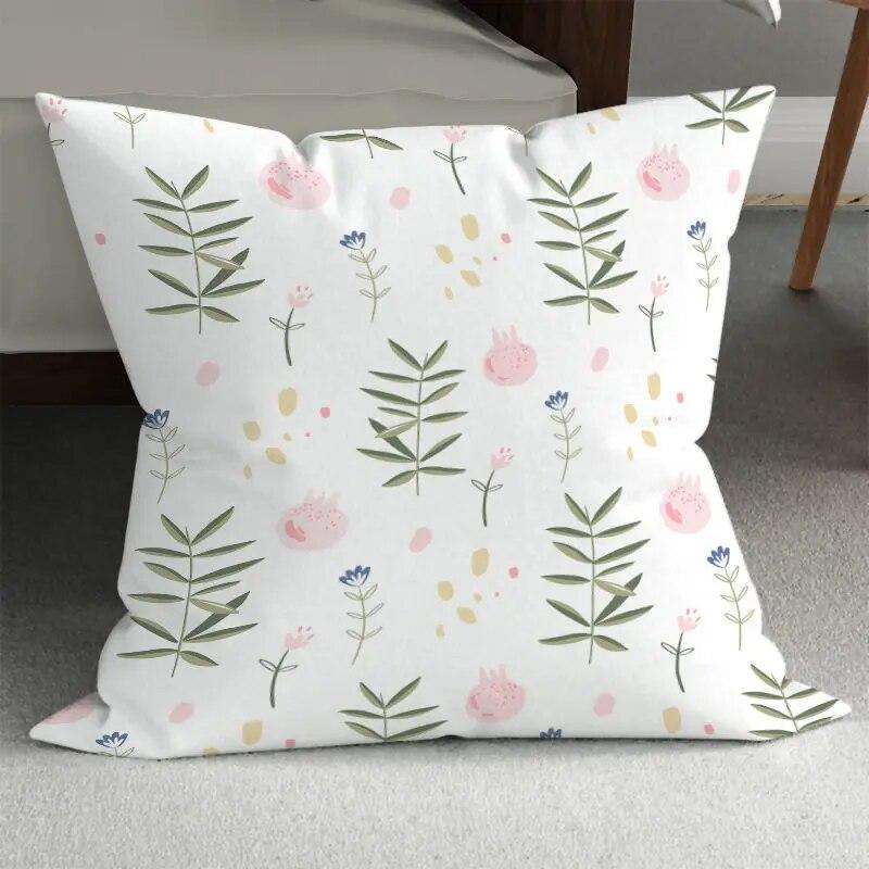 Spring Beautiful Pillowcase Abstract Floral  Living Room  Bed Sofa
