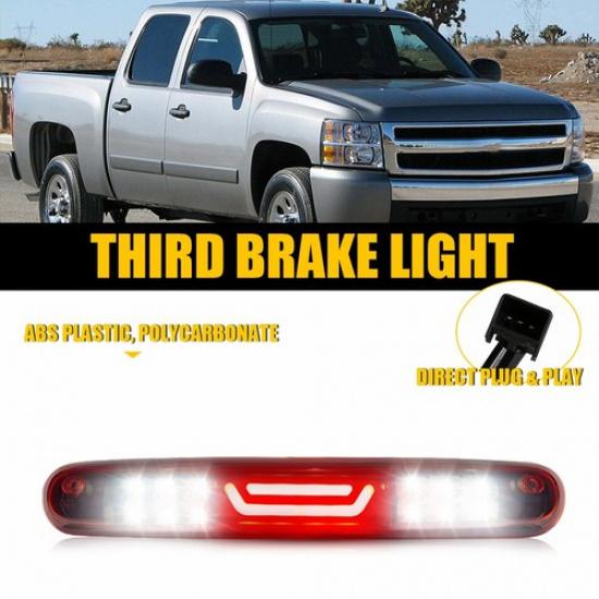 Third Tail Brake Light Cargo Lamp Red Fit 2007-13 GMC Sierra 1500 2500 3500 EXV