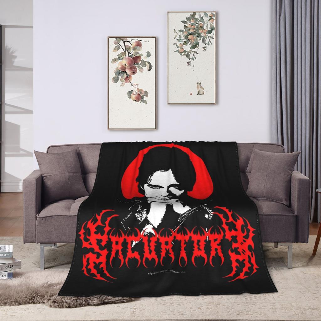 The Vampire Diaries Damon Salvatore Decken Flanell Bedruckt Tragbar Ultra-Weich Überwurfdecke für Bettwäsche Büro Teppichstück