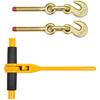 Chain and Binder Kit 3/8"-1/2" Ratchet Load Binder 3/8" X 10' Chain 2 Pack