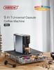 Coffee Machine 5in1 Multiple Capsule Espresso Dolce Milk&Nespresso&ESE Pod&Powder Coffee Maker Stainless Metal H3A