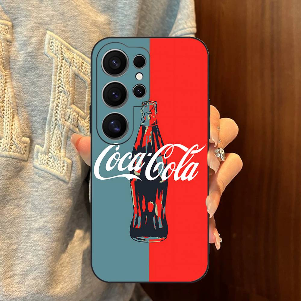 Hot C-Coca Drinks C-Cola Phone Case For Samsung S 24 Fe 25 Ultra Plus 20 Lite 21 30 22 23 24 22 Ultra 5G Fundas