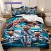 Lionel Messi Destino Set da tre pezzi(1 * copripiumino + 2 * federa, senza nucleo)Copripiumino e federa Regalo di Natale per compleanno Set biancheria da letto