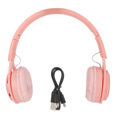 Y08 Kids Headphone Macaron Stylish Stereo Sound Foldable Plug In Card Bluetooth Over Ear Headphones