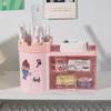 New Girly Drawer-Type Desk Organizer: Dustproof Storage for Stationery and Cosmetics