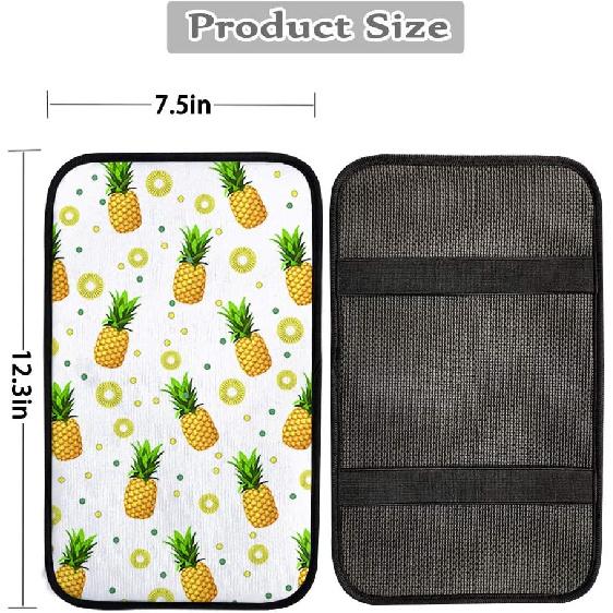 Dreaweet Stylish Spider Web Printed Black Car Center Console Armrest Cushion Cover Pad Soft Car Armrest Seat Box Cover Protector Auto Car Interior