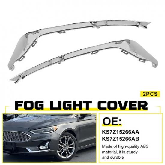 Chrome Front Fog Lamp Light Strip Trim For - Ford Fusion KS7Z15266AA EOA