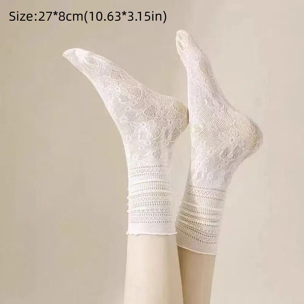 Color Thin Socks Breathable Mesh Socks Japanese Style Lolita Socks