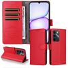 Case for C83 5G - Leather/PU, Red, With Card Holder, With Lanyard