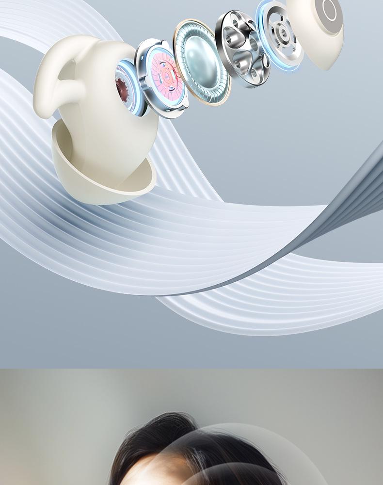 Noise-Canceling Wireless Sleep Earphones - Mini Compact In-Ear Design with Sound Insulation