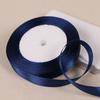 22meter/roll Navy Blue Polyester Satin Ribbon Chrismas Wedding Party Prom Decoration Cake Wrap Ribbons DIY Hair Accessories Bow