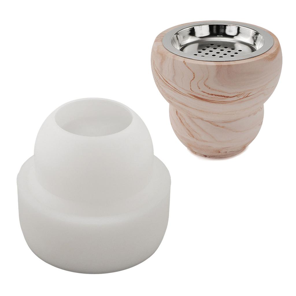 DIY Decor Aromatherapy Jar Storage Container Silicone Bottle Mould, Jar Mold Epoxy Casting Molds with Lids for Storing
