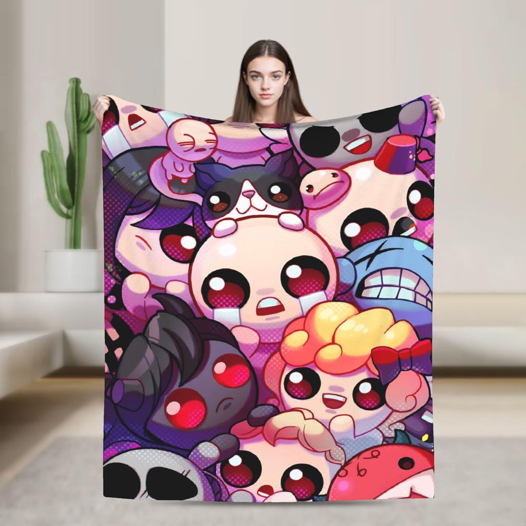 The Binding of Isaac Plush Blanket Kids Flannel Throw Blanket For Bedroom Soft Custom Quality Bedspread Gift