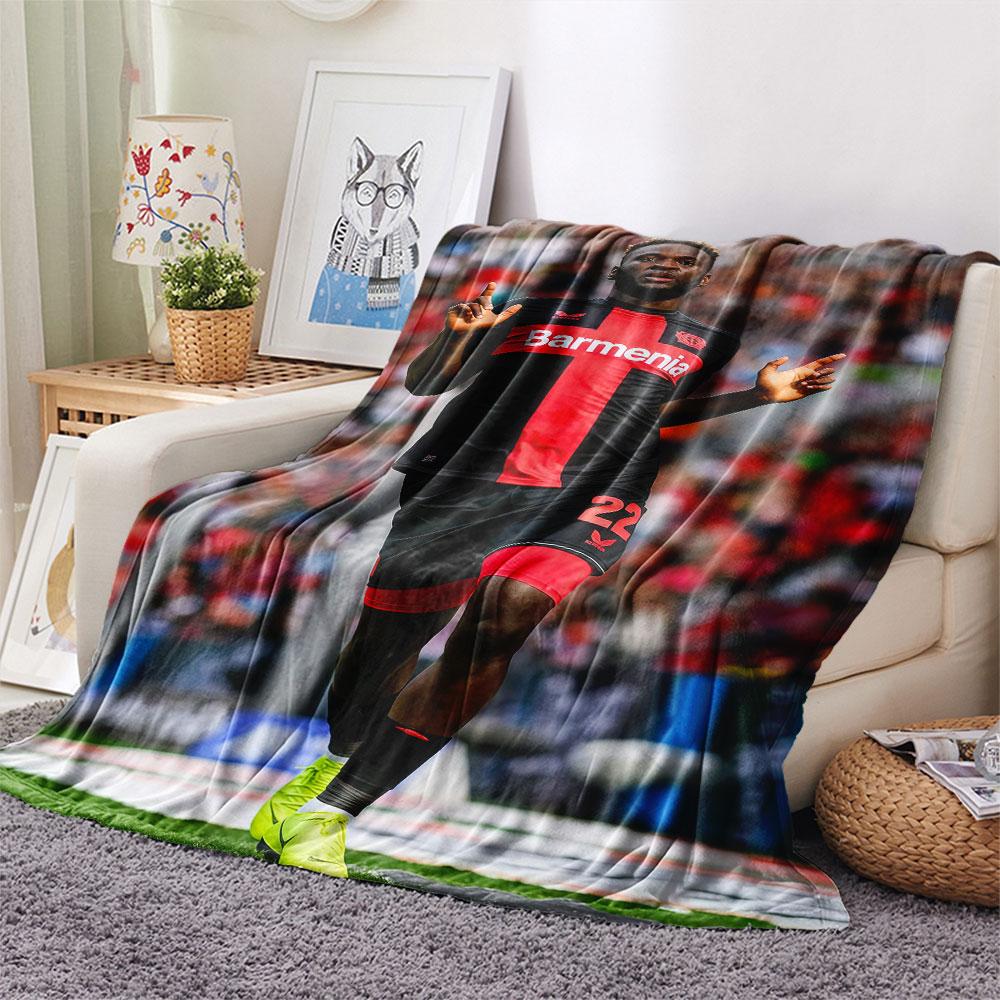 Victor Boniface Printed Flannel Blanket, soft throw for bedroom sofa, washable, fan merchandise, great gift.