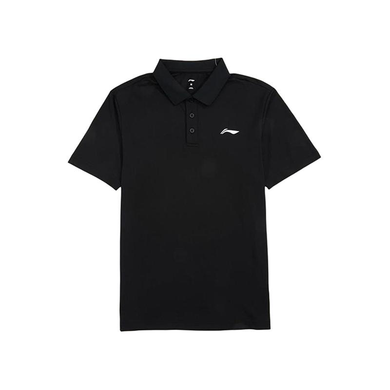 

Li-Ning Casual Breathable Comfortable Sports Polo Shirt Men tops Black APLU803-2 S