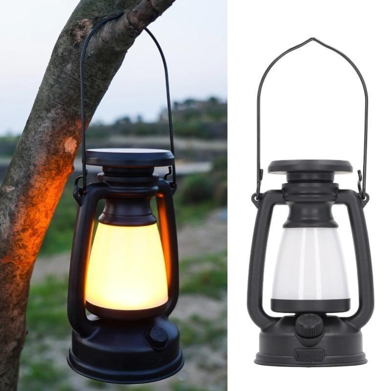 Solar Retro Pferdelampe Campinglampe Aufladen Dekoration Atmosphärenlicht LED Schreibtischlampe Outdoor Camping Barlicht Tischleuchte Laterne Heimdeko