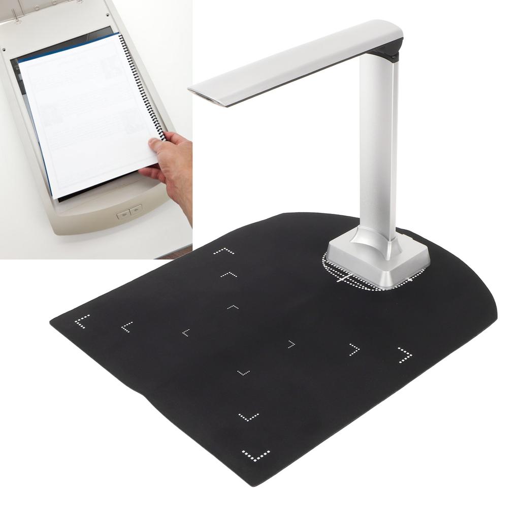 Portable Document Scanner, 12MP     Lift-Up Document Camera, 3840x2880, USB Book Scanner for Tchers Online Tching