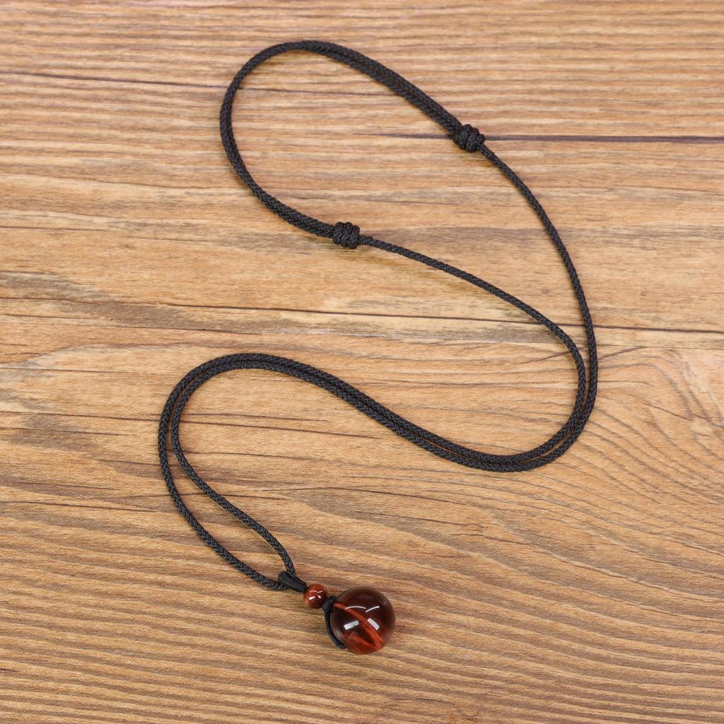 [COAI] 16mm Tiger Eye Red Tiger Eye Good Fortune Pair Necklace