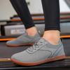 2023 new men's wide last shoes comfortable women's walking shoes wide head shoes breathable soft sole couple fly knitting sports driving shoes