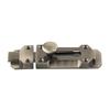 Door Lock Slide Bolt Latch for Bathrooms Toilets Cabinets Internal Doors and Gates with Brushed Nickel Zinc Alloy Finish