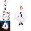 Children Halloween Ghost Skull Cloak With Night Glow For Costume Parties And Stage Performances