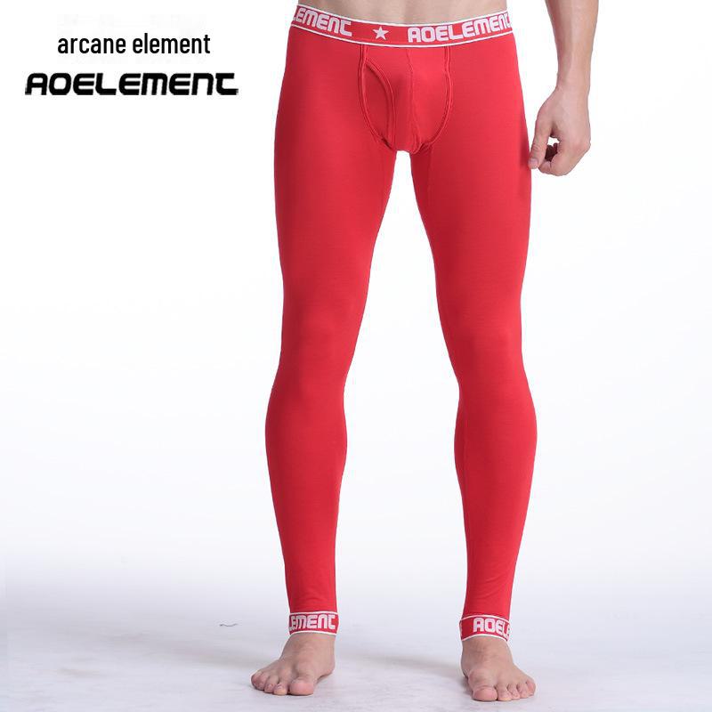 Leggings Térmicos de Algodón y Lana de Corte Slim para Hombre