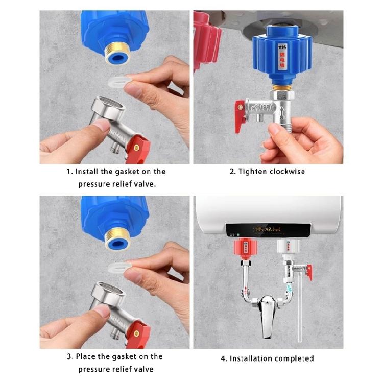 Messing Druckminder-Sicherheitsventile Elektrische Warmwasserbereiter Sicherheitsventile für Warmwasserbereiter-Systeme Ersatzteil