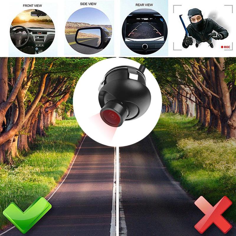 360-stupňová cúvacia kamera do auta s nočným videním, vodotesná HD káblová kamera do vozidla, príslušenstvo do auta