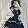 Qichenk Lolita Gothic Lolita Jumper Plus Mori Sweet Dreamy Size M One-Piece Costume, Skirt, Cosplay, Anime, Size, Girl, Lolita, Christmas, Halloween,