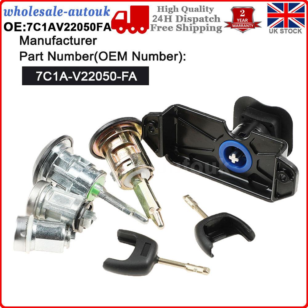 Door Lock Barrel Cylinder With 2 Keys For Ford Transit Mk7 06-11 7C1AV22050FA UK