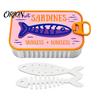 Travel Jewelry Case Sardine Can Storage Box, Portable Anti-tangle Case, Plastic Lightweight Retro Organizer for Necklaces And Earrings Small Box