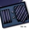 Men'S Business Tie Pocket Square Scarf Gift Box Set Formal Wedding Professional Shirt Trendy Tie Worker