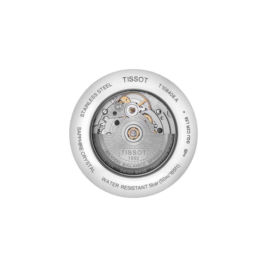 Tissot Stainless Steel silver Dial Men's Fashion Watch T108.408.22.037.00