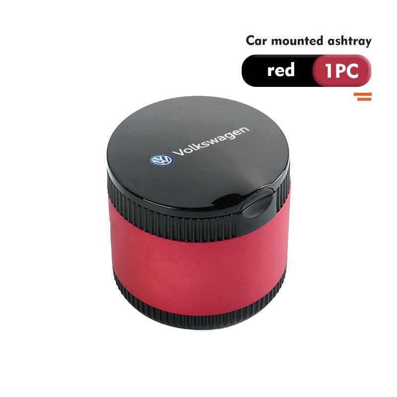 Car LED Ashtray Stainless Steel Liner Smoke Isolating Container For Volkswagen VW Polo Jetta Sagitar Magotan Passat B5 B6 B7 CCKD6