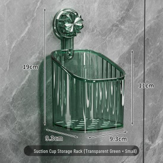 Wandmontiertes Badezimmer-Aufbewahrungsregal mit Saugnäpfen für Toilettenartikel