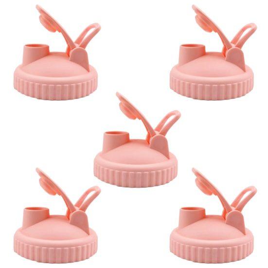 5 ks Víčko na láhev na pití Široký otvor Kryt Opakovaně použitelný Víčko odolné proti úniku pro zavařovací sklenici Plechovku