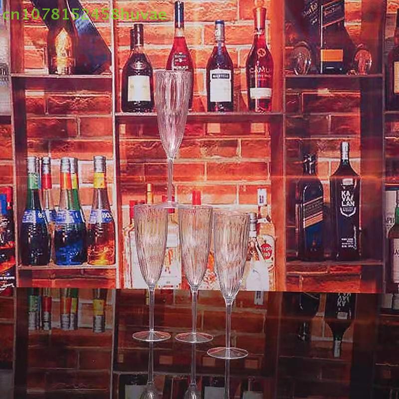1 Pc Reusable Whiskey Glass, Transparent Plastic Champagne Glass, Safe and Durable for Party, Wedding, Home Bar.