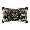 Coussin - 50 X 10 X 30 Cm - Polyester - Noir - Elégance - Chic